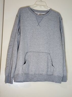 American Exchange‎ Classic Men's Light Gray Crewneck Sweatshirt L